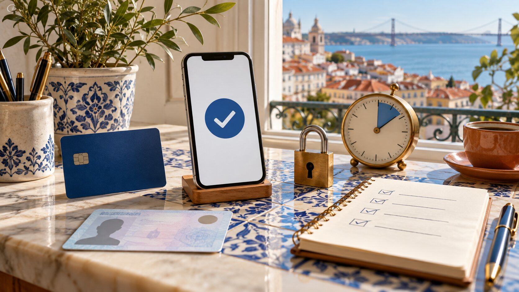 Conta, verificação e temporizador de sessão